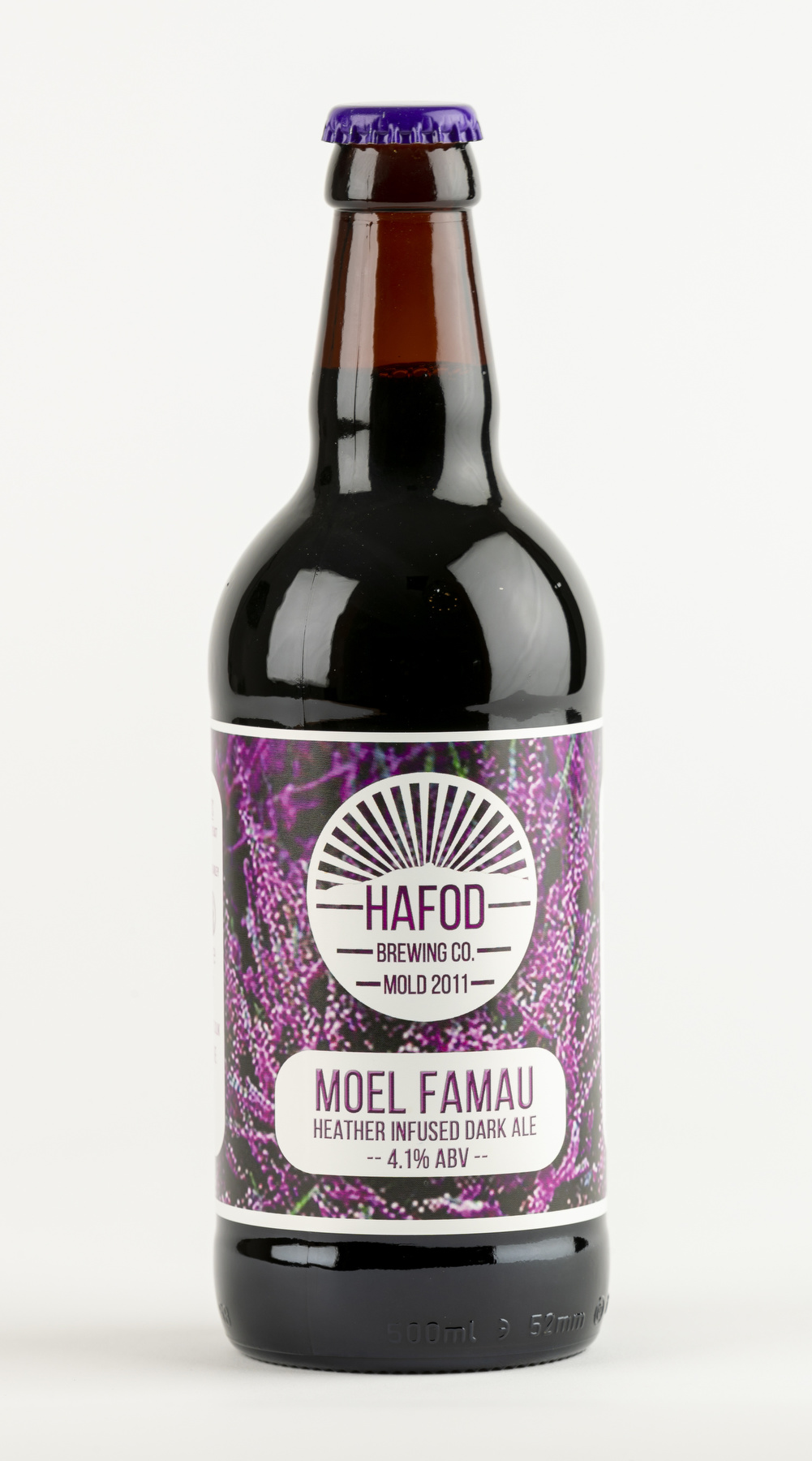 Hafod Moel Famau Heather Infused Dark Ale 4.1% 500ml bottle