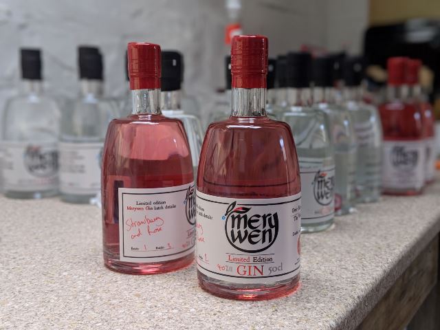 NorthStarDistillery, MerywenGin, StrawberryandRoseGin, WelshCraftGin, CraftGin, Gin, PinkGin, SmallBatchGin