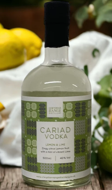 Cariad Vodka, Lemon and Lime, Clwydian Range Distillery