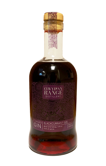 Clwydian Range, Blackcurrant Gin 500ml bottle 40% ABV