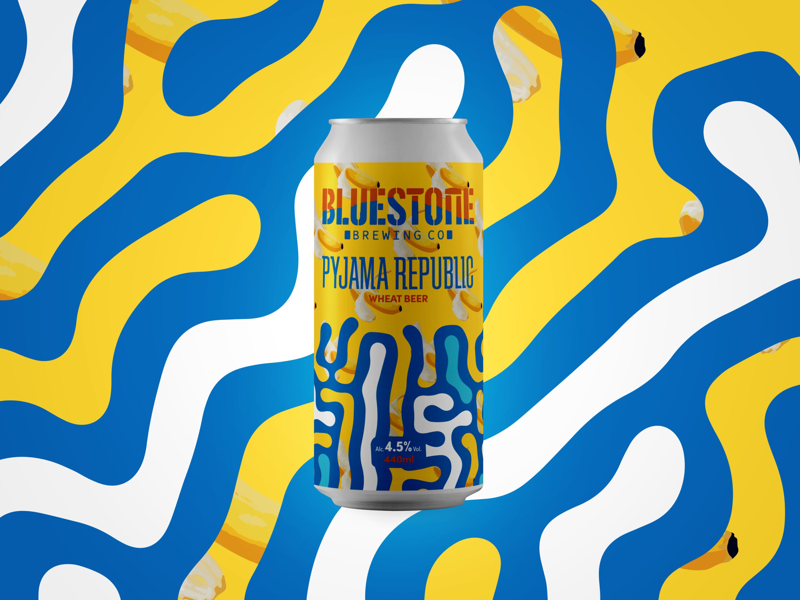 Bluestone Brewing co Pyjama Republic Wheat Beer 4.5% ABV 440ml can