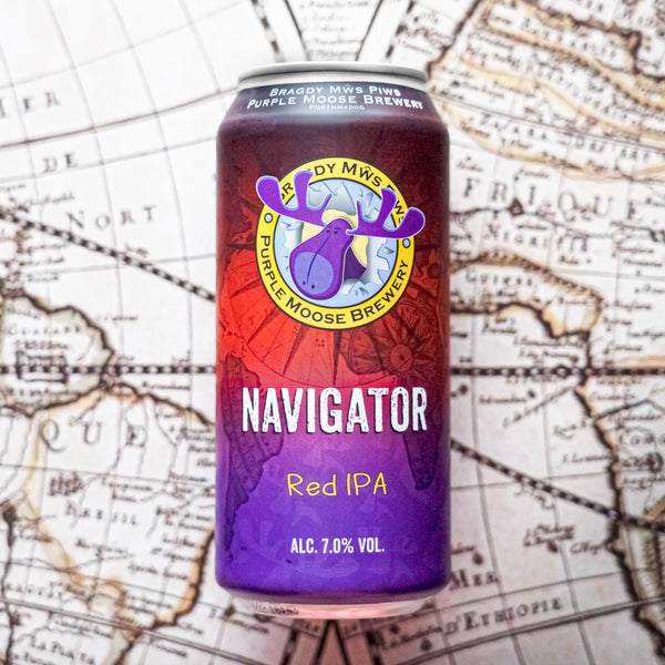 Purple Moose Navigator Red IPA 7% abv 440ml Can