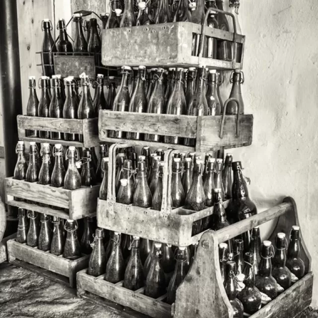 bottles and cans