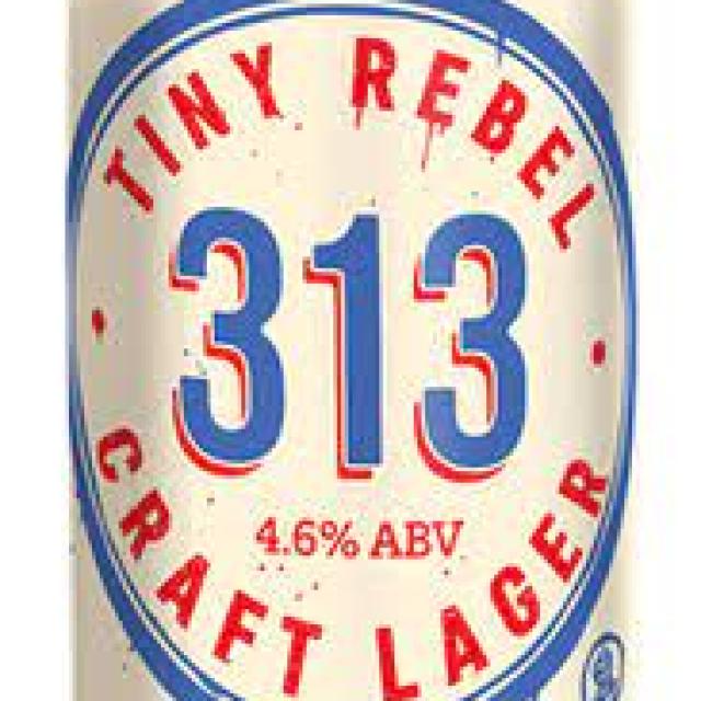  Tiny Rebel 313 Craft Lager 4.6% ABV 330ml can