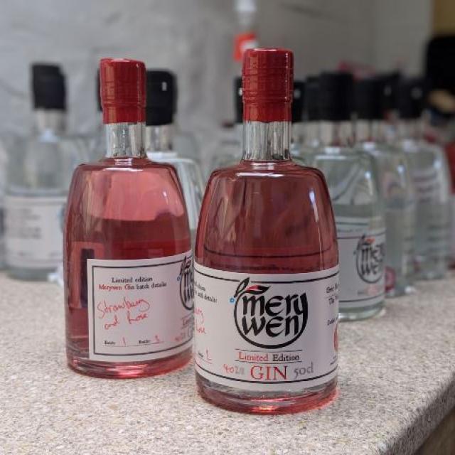 NorthStarDistillery, MerywenGin, StrawberryandRoseGin, WelshCraftGin, CraftGin, Gin, PinkGin, SmallBatchGin