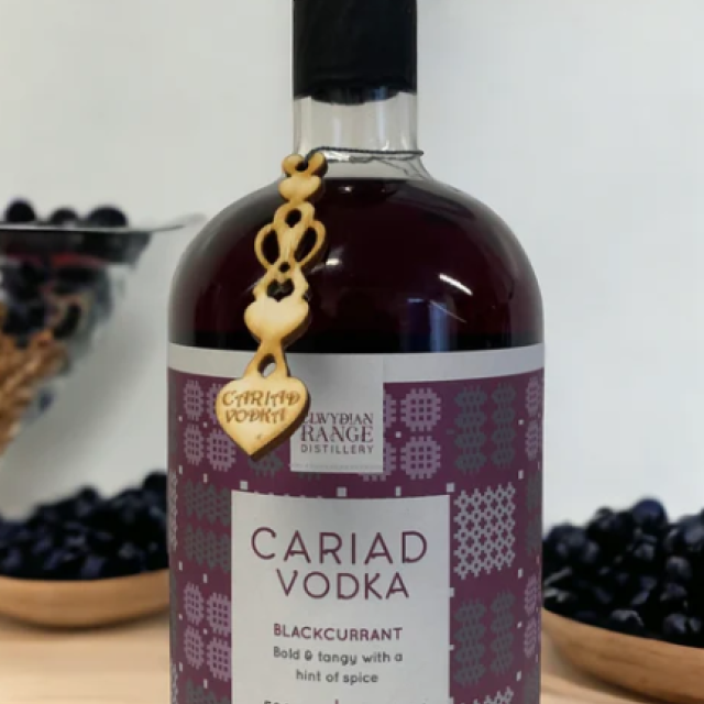 Cariad Vodka, Blackcurrant, Clwydian Range Distillery