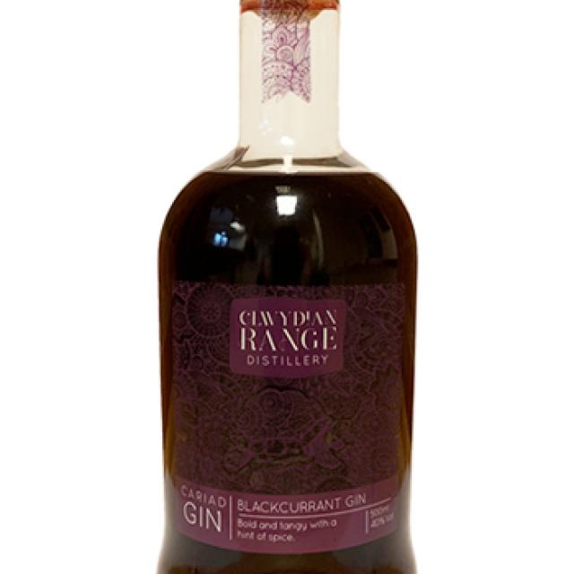 Clwydian Range, Blackcurrant Gin 500ml bottle 40% ABV