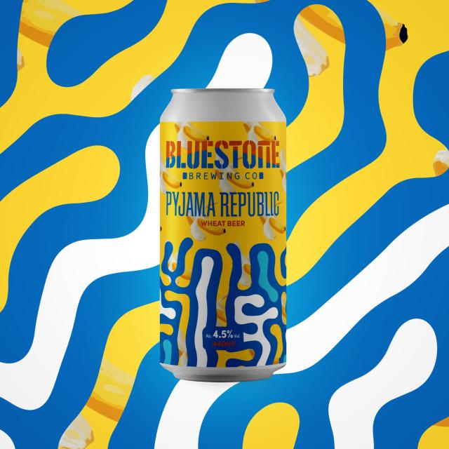 Bluestone Brewing co Pyjama Republic Wheat Beer 4.5% ABV 440ml can