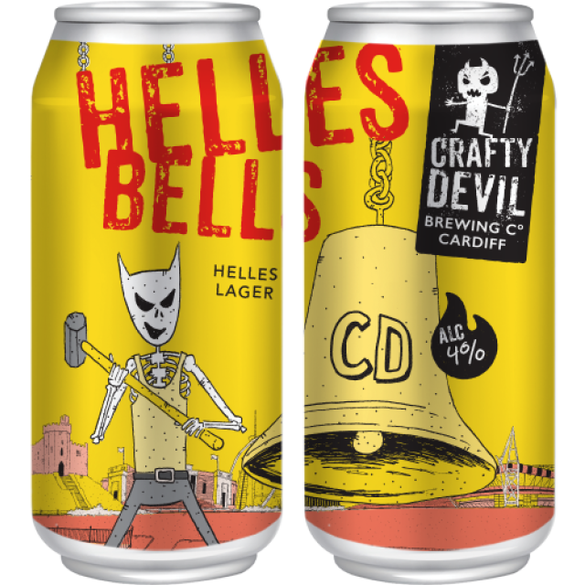 Crafty Devil Helles Bells Helles Lager 4% 440ml Can