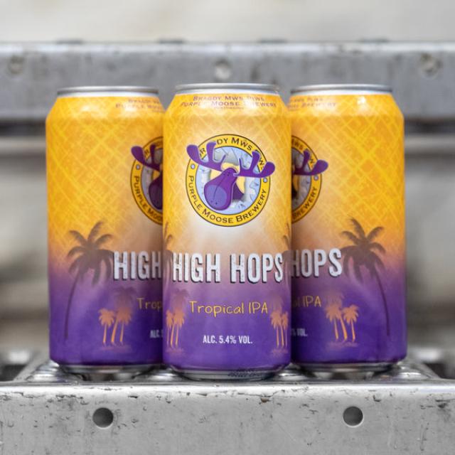 Purple Moose High Hops Tropical IPA 5.4% abv 440ml Can