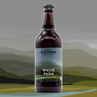 Conwy Brewery Welsh Pride Copper Coloured Bitter 4.3 %ABV 500ml Bottle 